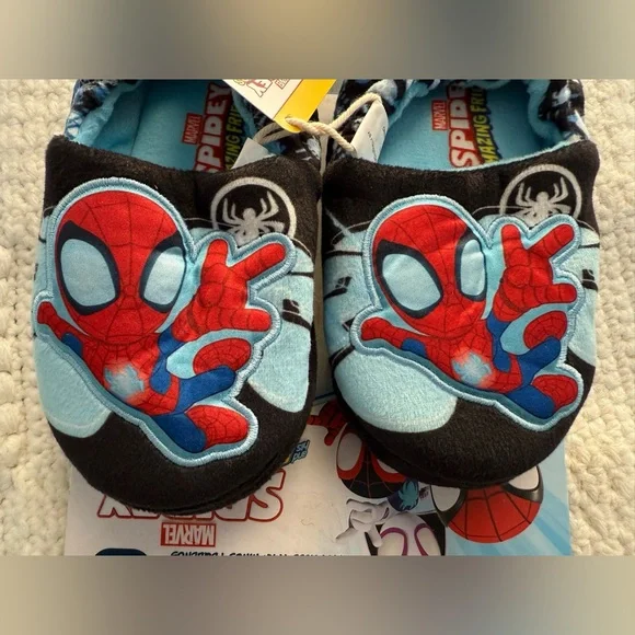 Marvel Spidey and His Amazing Friends toddler character slippers in size 9/10 - Picture 3 of 7